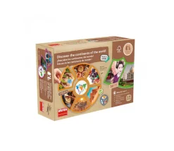 Enfant Tout Pour le Jeu Découvre les continents du monde - jeu éducatif d'association