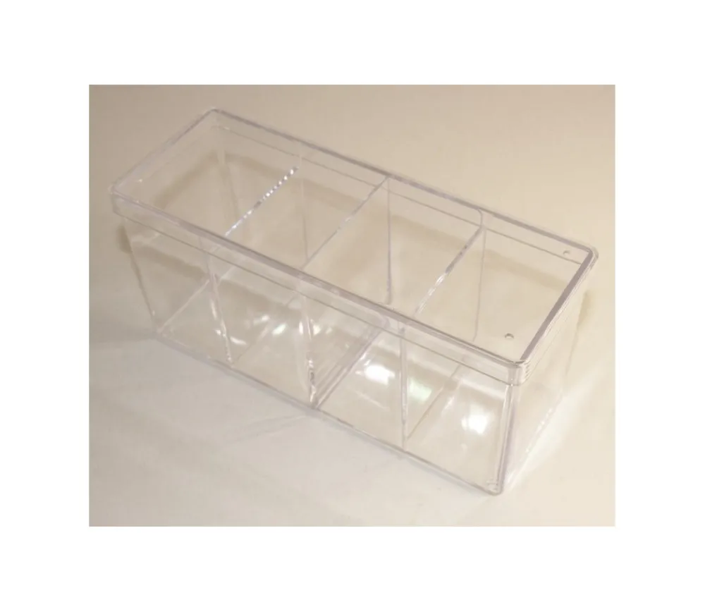 Tout Pour le Jeu Deck box - Boite 4 compartiments plastique 20 x 9.5 x 7 cm