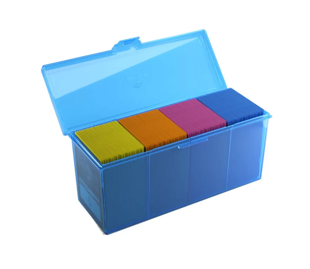 Tout Pour le Jeu Deck box +320 cartes Boite 4 compartiments bleu plastique 21.7 x 8.2 x 10 cm vide