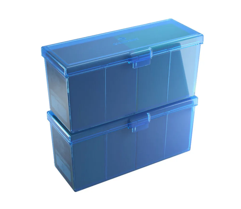 Tout Pour le Jeu Deck box +320 cartes Boite 4 compartiments bleu plastique 21.7 x 8.2 x 10 cm vide