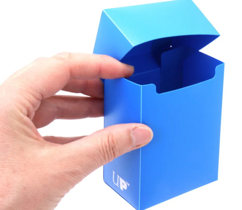 Tout Pour le Jeu Deck box BLEU Pacifique - Boite cartes de jeux - plastique 9.5 x 7 x 4.5 cm