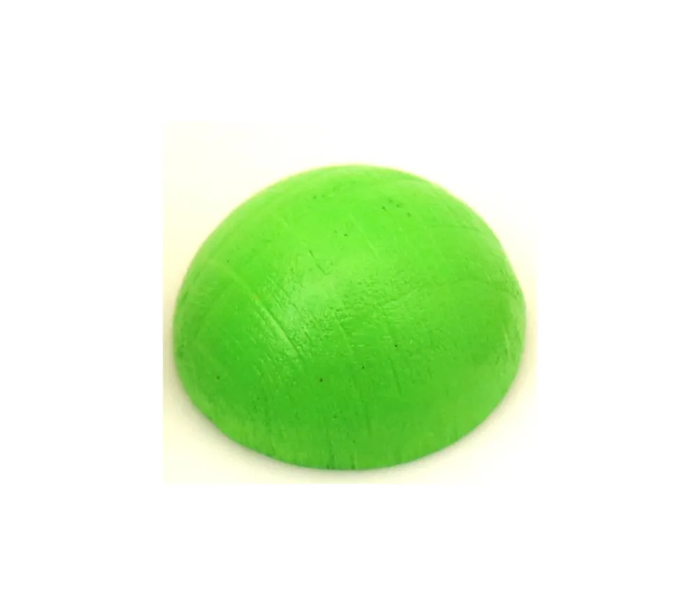 Tout Pour le Jeu Demi-Boule 1.5 cm couleur vert-clair en bois - dôme hêtre diamètre 15 mm