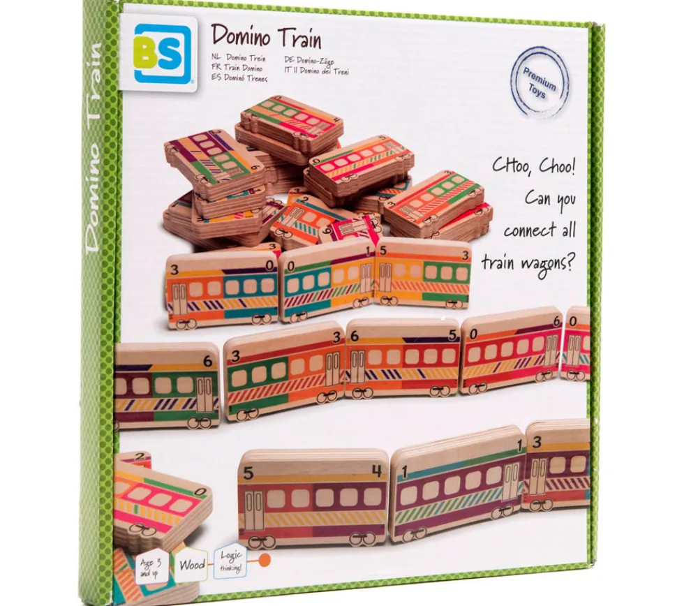 Tout Pour le Jeu Dominos TRAINS en bois géant jeu