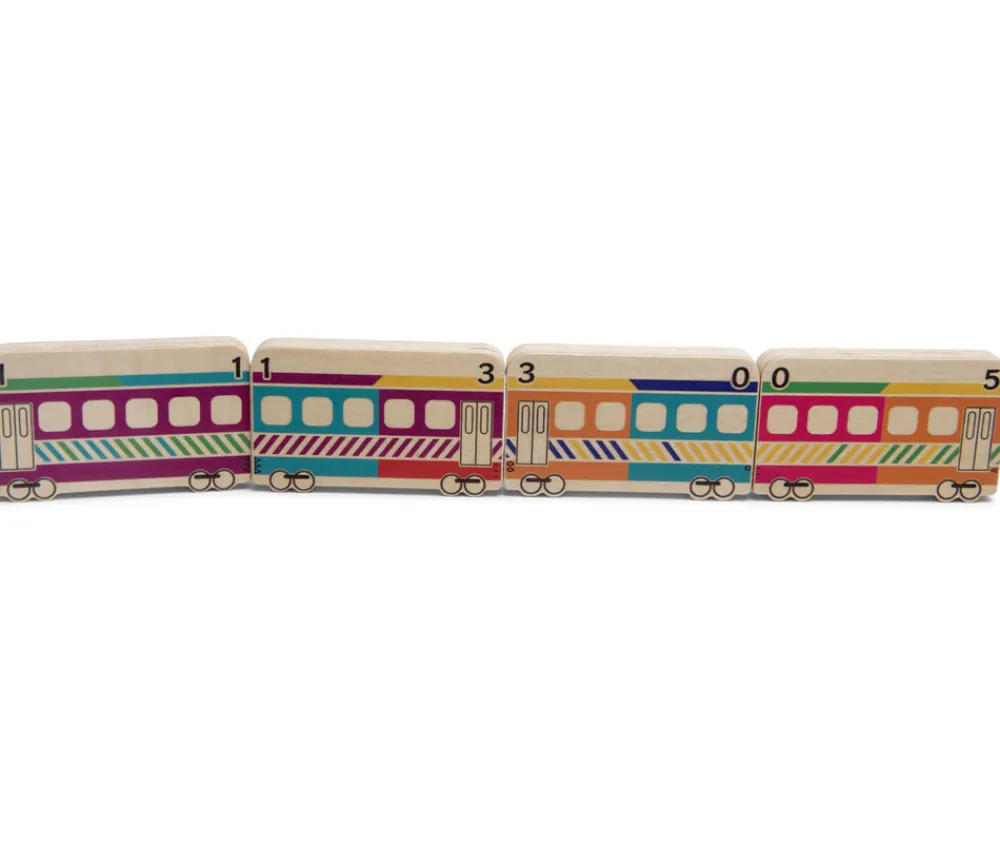 Tout Pour le Jeu Dominos TRAINS en bois géant jeu