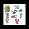 Tout Pour le Jeu Dragons : 6 figurines dragons d'environ 6 cm