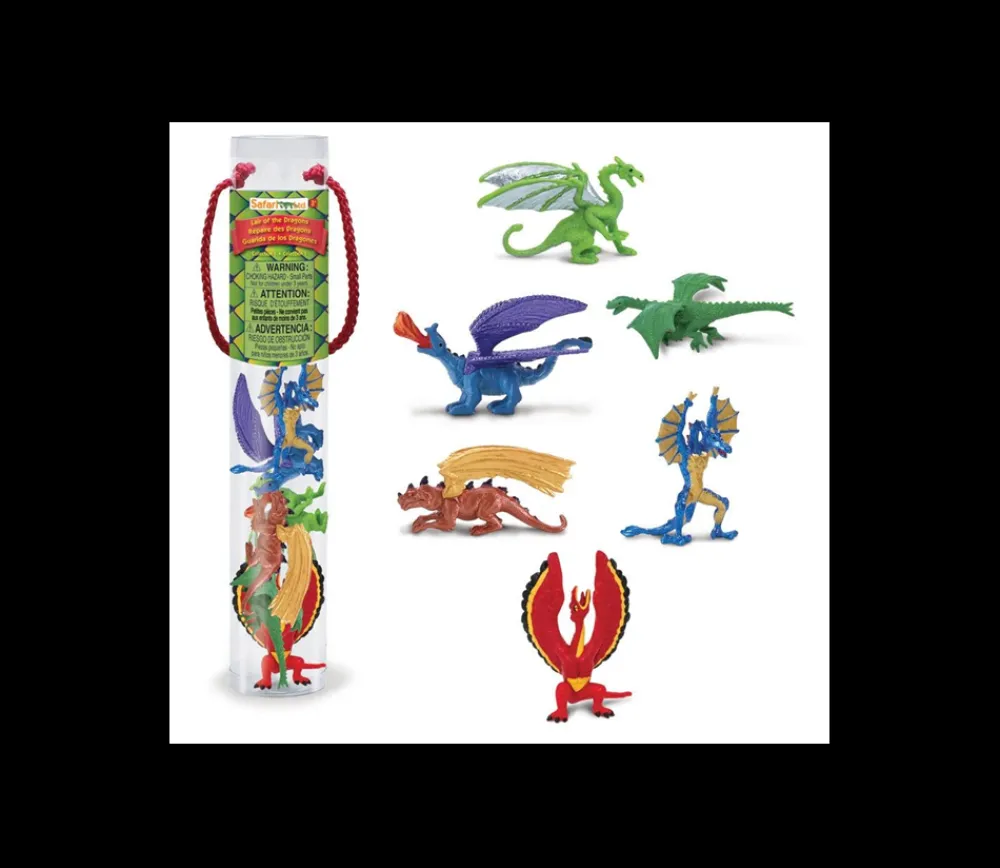 Tout Pour le Jeu Dragons : 6 figurines dragons d'environ 6 cm