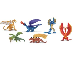 Tout Pour le Jeu Dragons : 6 figurines dragons d'environ 6 cm