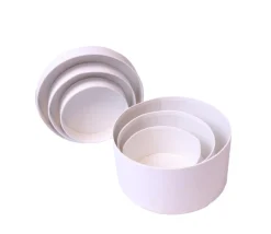 Tout Pour le Jeu 2e choix - 3 Boites gigognes rondes carton blanc - Ø 8-10-12 cm avec défauts