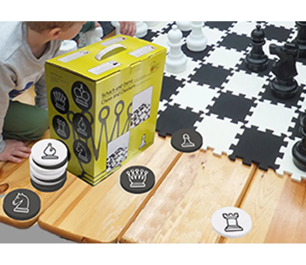 Tout Pour le Jeu Echecs et dames géants mousse. Taille XXL