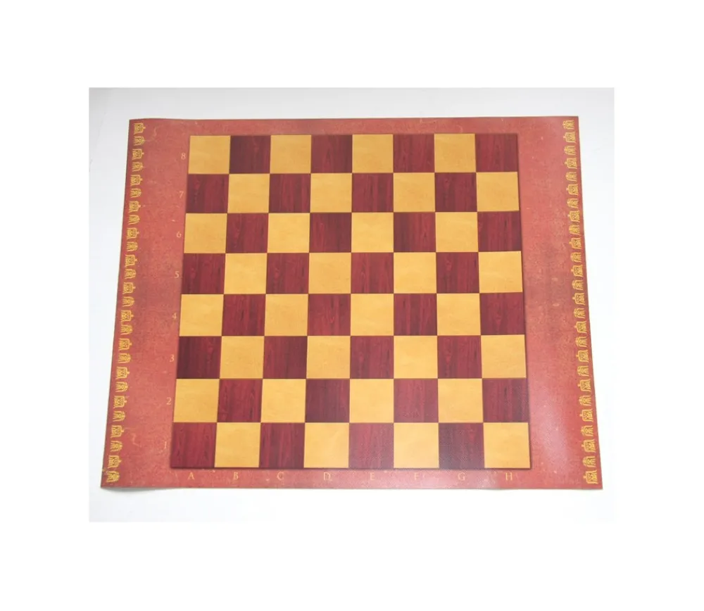 Tout Pour le Jeu Echiquier Stylé tapis de jeu enroulable marron/jaune
