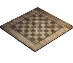 Tout Pour le Jeu Echiquier tapis de jeu enroulable 40x40 cm décor bois