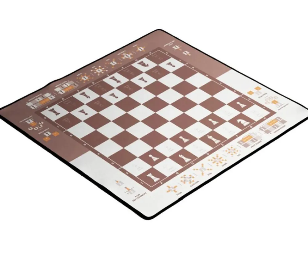 Tout Pour le Jeu Echiquier tapis de jeu enroulable pédagogique 60x60 cm