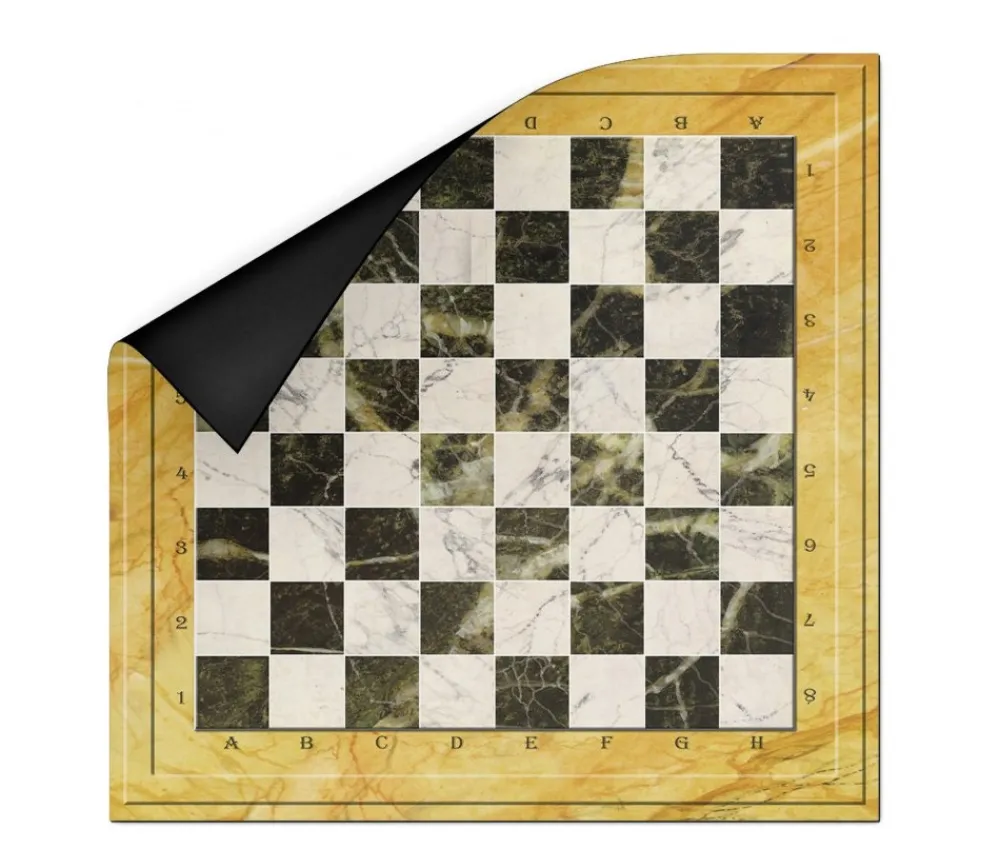 Tout Pour le Jeu Echiquier tapis de jeu enroulable marbré 50x50 cm