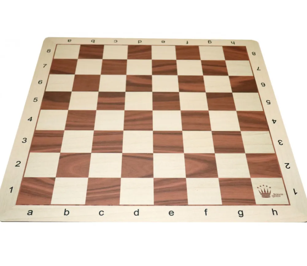Tout Pour le Jeu Echiquier tapis jeu enroulable 51x51 cm échec décor marron/blanc