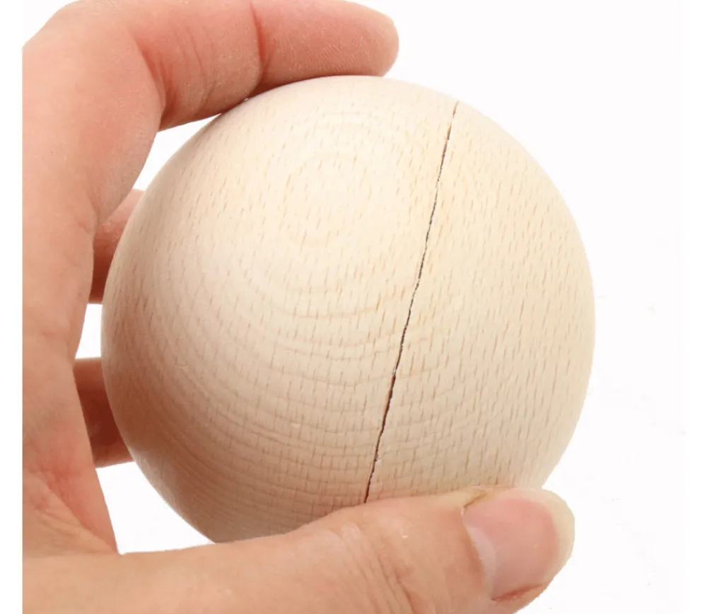 Tout Pour le Jeu 2EME CHOIX : Lot de 4 boules en bois de 8 cm avec défauts