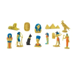 Tout Pour le Jeu Epoque égyptienne : set 12 figurines livrées avec tube de rangement