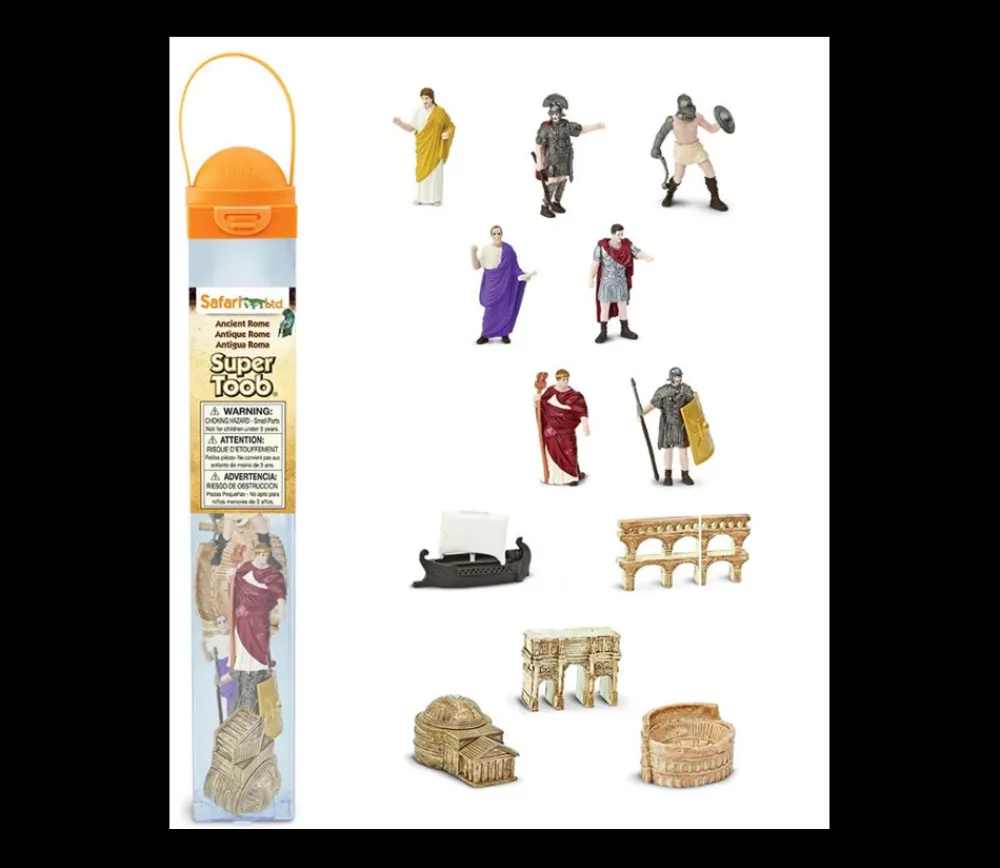 Tout Pour le Jeu Epoque romaine : set 12 figurines Rome Antique avec tube de rangement