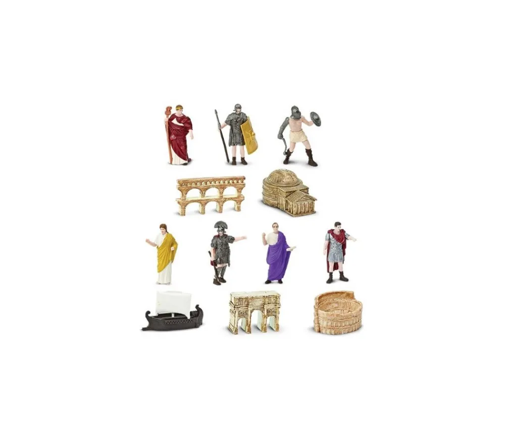 Tout Pour le Jeu Epoque romaine : set 12 figurines Rome Antique avec tube de rangement