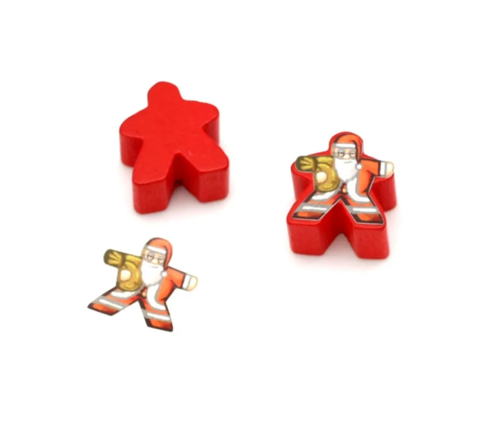 Tout Pour le Jeu Etiquette autocollante Père Noël pour personnalisation meeple