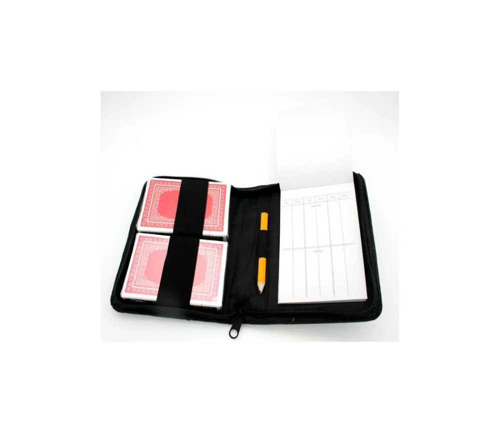 Tout Pour le Jeu Etui pour cartes à jouer avec cartes, bloc note et crayon