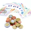 Tout Pour le Jeu Euros factices 44 pièces et billets (22 pièces Re-plastique et 22 billets papier) pour jeux