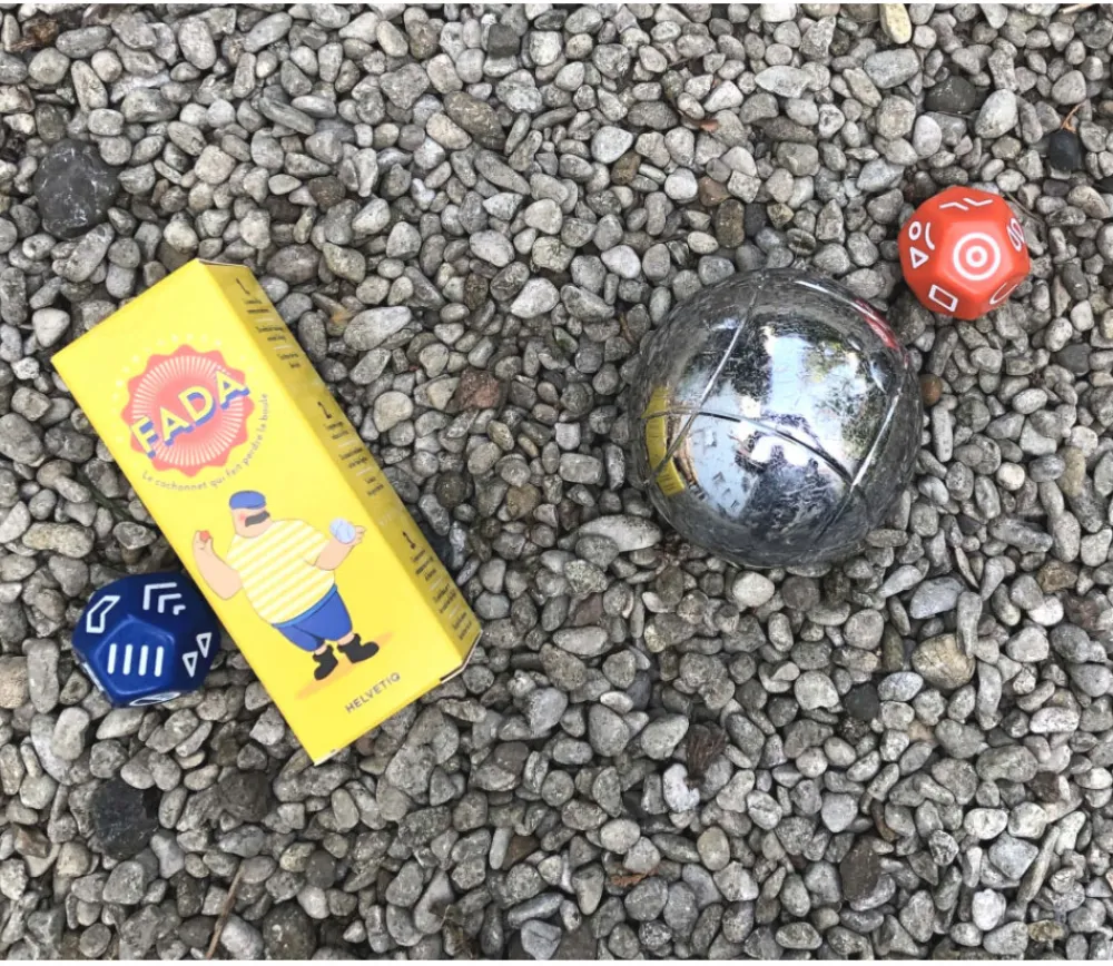 Tout Pour le Jeu Fada : 2 dés cochonnets pour jeu de pétanque à perdre la boule