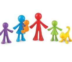 Tout Pour le Jeu Famille : 72 personnages de jeu multicolores environ 6 cm