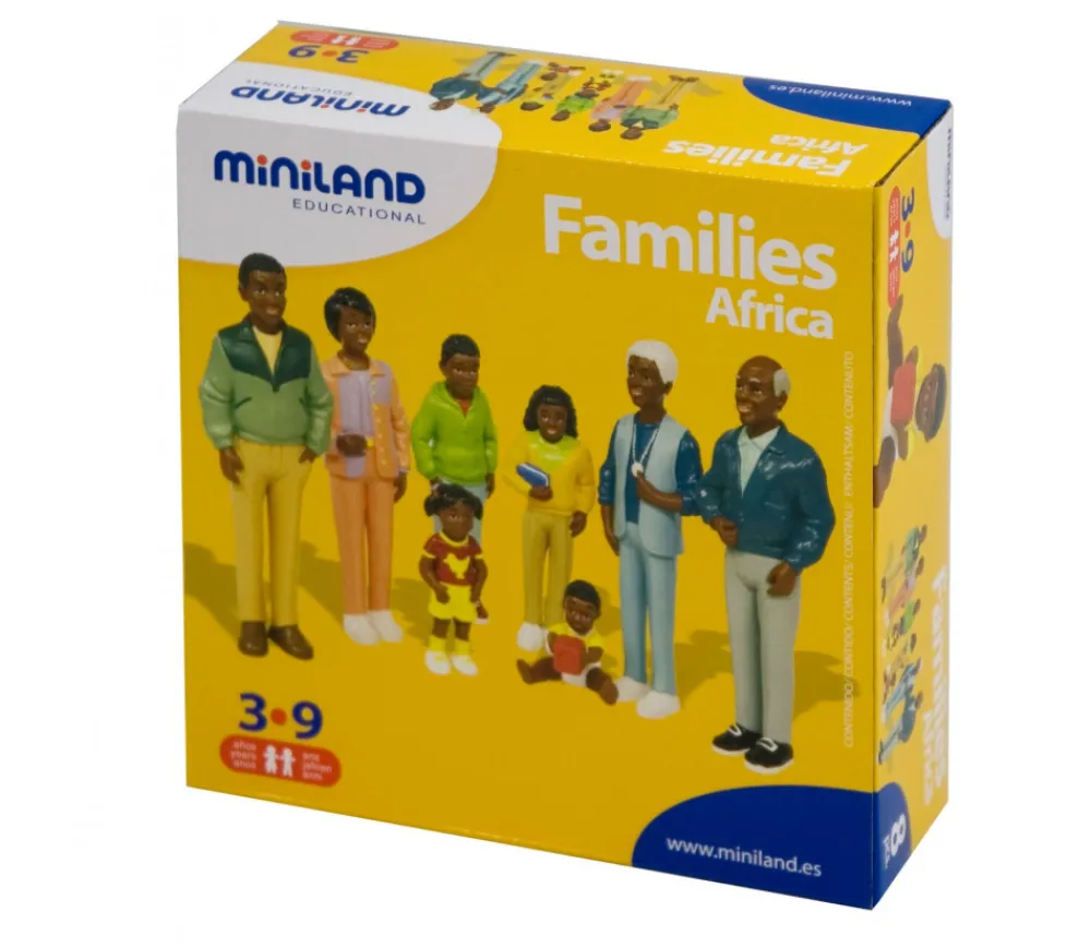 Tout Pour le Jeu Famille africaine : 8 personnages figurines du monde grand modèle