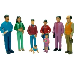 Tout Pour le Jeu Famille sud américaine : 8 personnages figurines du monde grand modèle