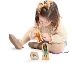 Tout Pour le Jeu Familles du monde - 24 figurines bois à relier