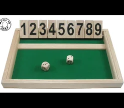 Tout Pour le Jeu Fermez la boite jeu en bois 26.5 cm shut the box - Fabriqué en France