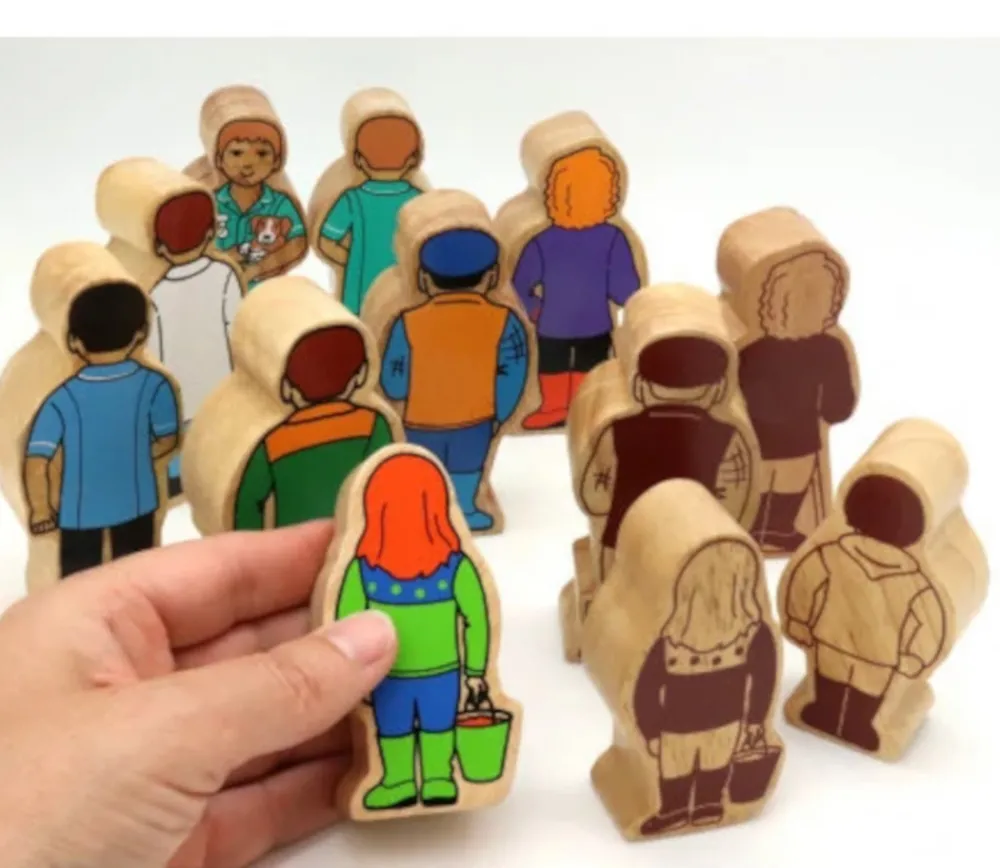 Tout Pour le Jeu Fermière en bois coloré 100 x 47 x 25 mm personnage jeu