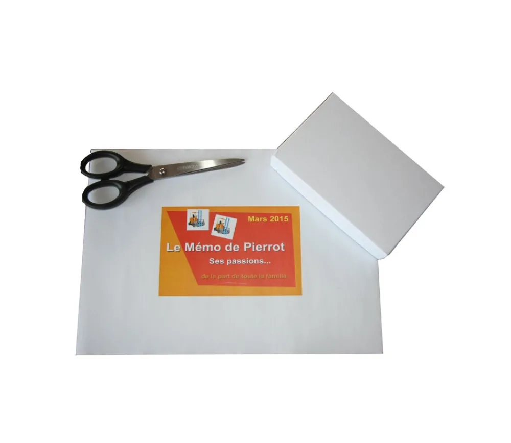Tout Pour le Jeu Feuille autocollante A4 blanche pour plateau de jeu et boite