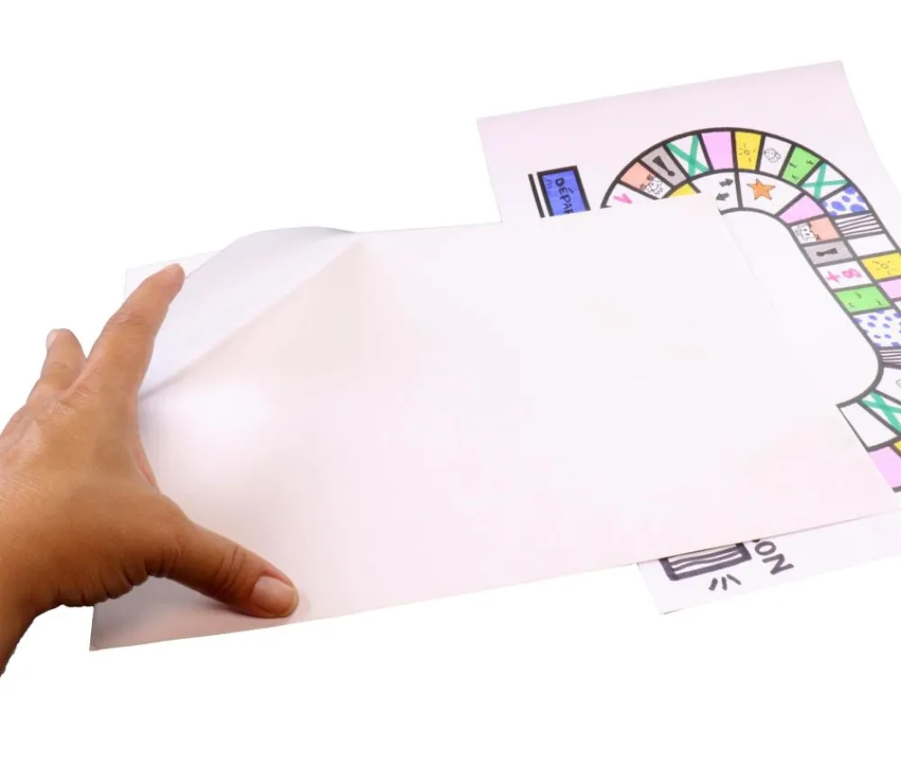 Tout Pour le Jeu Feuille autocollante A4 transparente pour accessoires, plateaux, boites