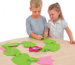 Tout Pour le Jeu Feuilles et fleurs - 6 types d'attache Montessori laçage