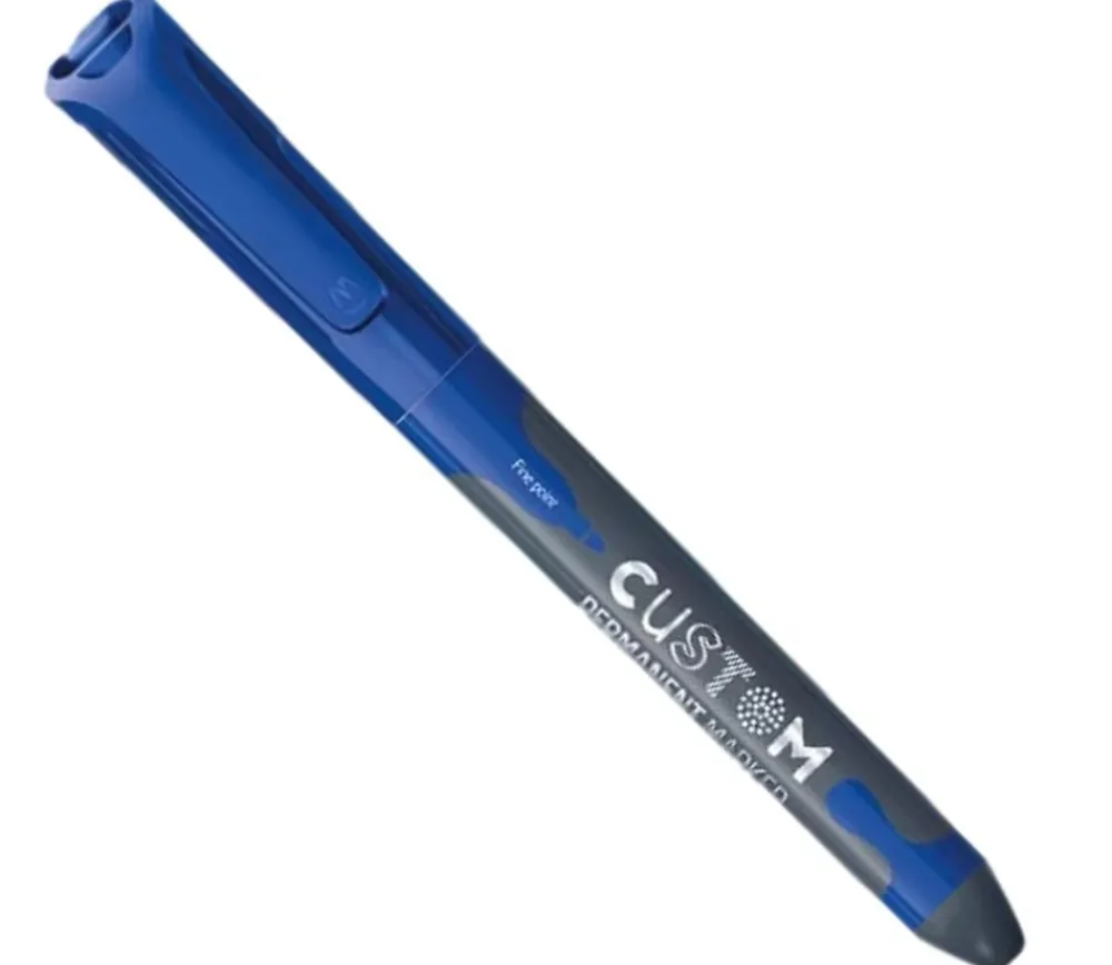 Tout Pour le Jeu Feutre marqueur bleu permanent pour personnalisation bois, plastique, carton