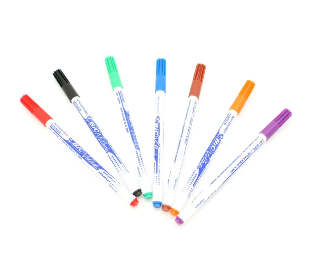 Tout Pour le Jeu Feutre Velleda Bic bleu effaçable pour tableau blanc ou ardoise pointe fine