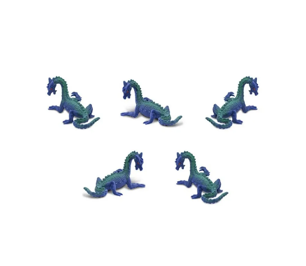Tout Pour le Jeu Figurine mini mini dragon des mers bleu-vert 25 x 5 x 15 mm