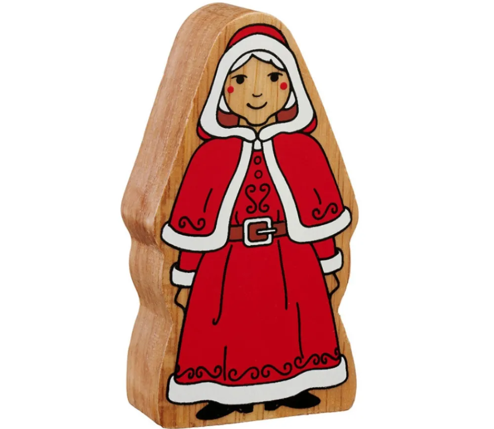 Tout Pour le Jeu Figurine Mère Noël en bois 10.3 cm personnage jeu