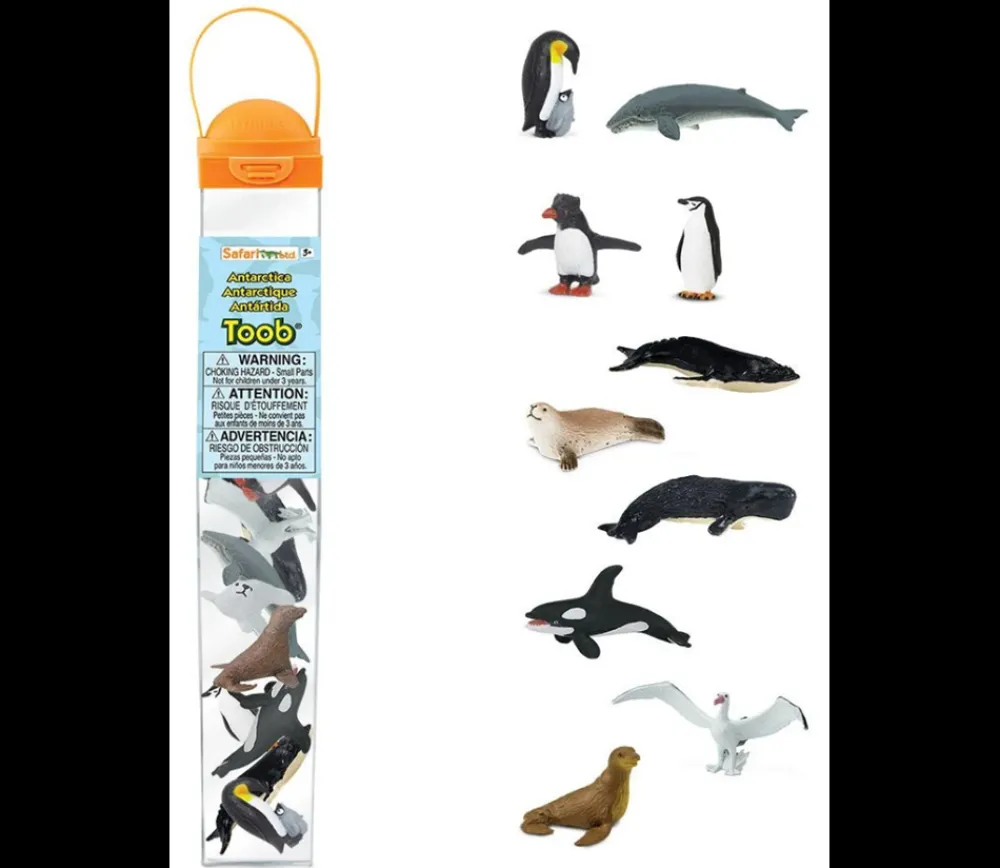 Tout Pour le Jeu Figurines Antarctiques 6 cm- 10 animaux dans un tube