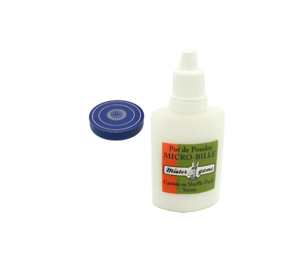Tout Pour le Jeu Flacon 30 g poudre de glisse pour carrom ou carambole