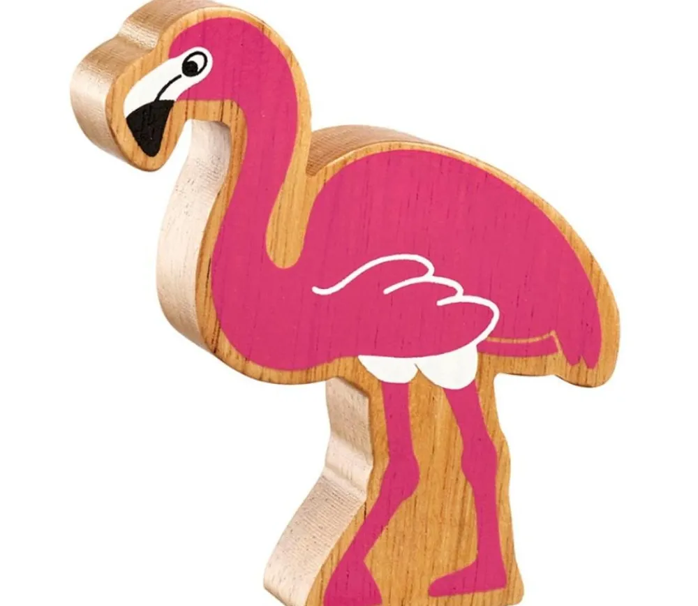 Tout Pour le Jeu Flamant rose en bois 9.8 x 8.5 x 2.4 cm