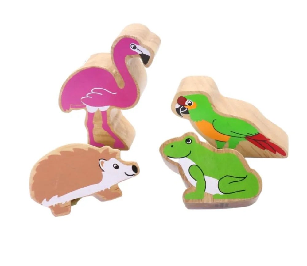 Tout Pour le Jeu Flamant rose en bois 9.8 x 8.5 x 2.4 cm