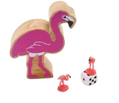 Tout Pour le Jeu Flamant rose en bois 9.8 x 8.5 x 2.4 cm