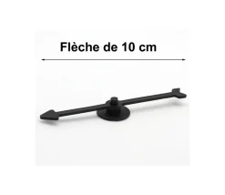 Tout Pour le Jeu Flèche 100 mm noire (10 cm) pour créer un jeu avec une roue