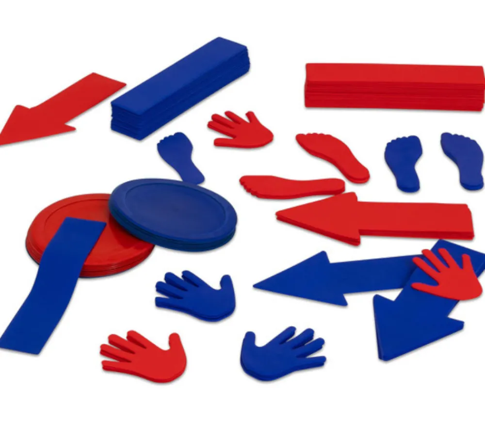 Tout Pour le Jeu Flèche marquage au sol 34.7 x 15 cm bleu à l'unité