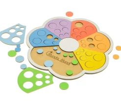 Tout Pour le Jeu Fleur des ronds et couleurs - Jeu trieur en bois Montessori