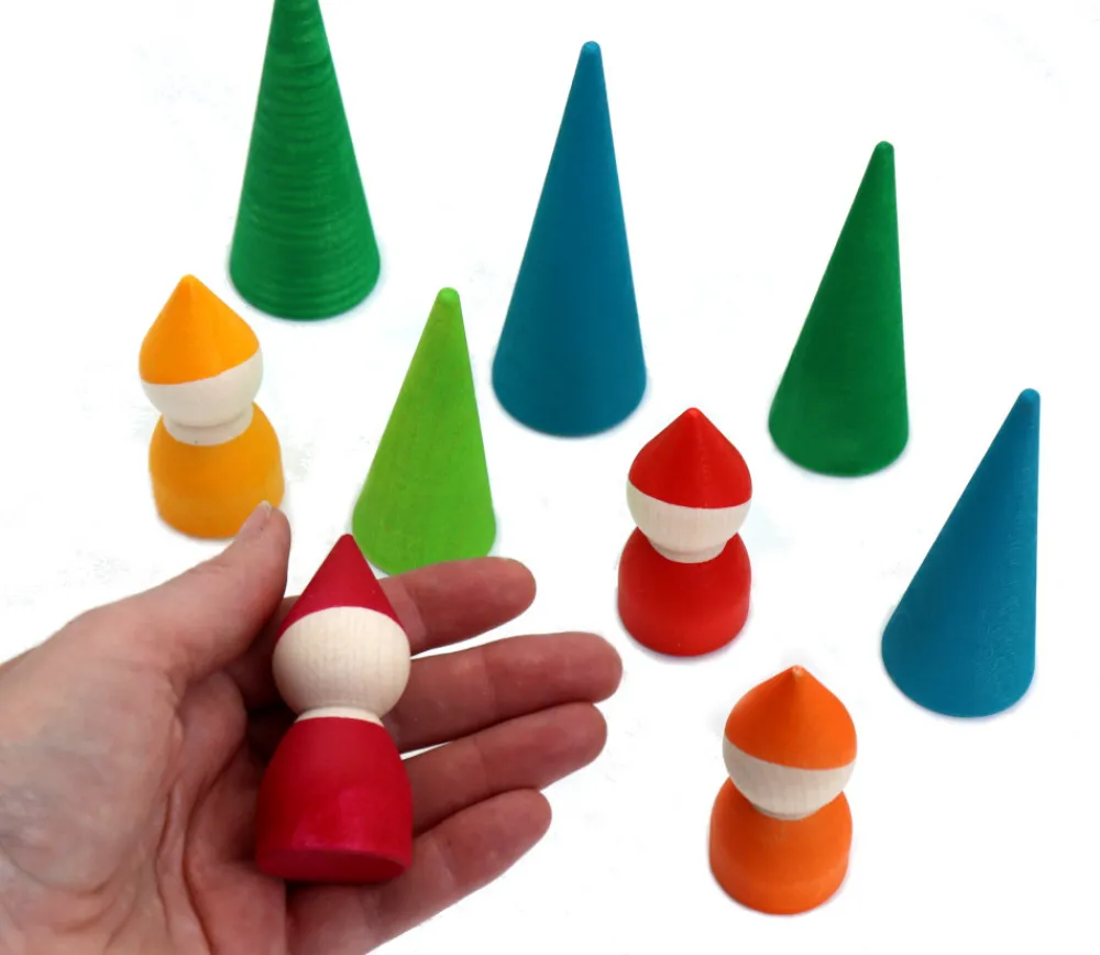 Tout Pour le Jeu Forêt des lutins - 9 pièces en bois