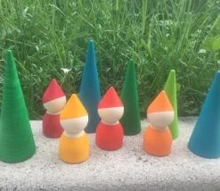 Tout Pour le Jeu Forêt des lutins - 9 pièces en bois