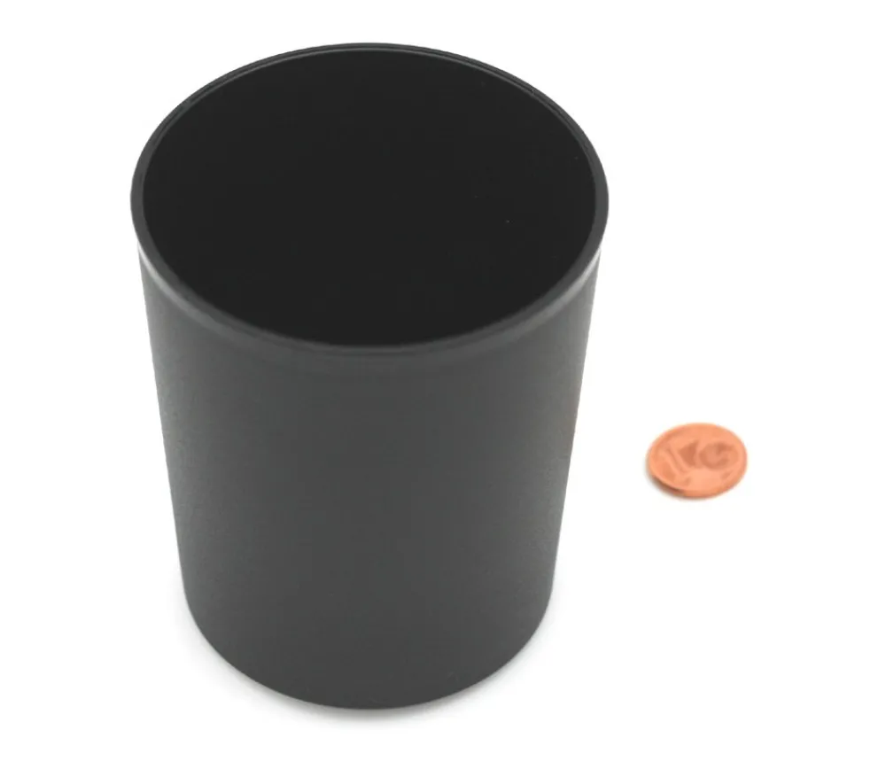 Tout Pour le Jeu Gobelet plastique noir pour lancer de dés 7.8 cm de haut